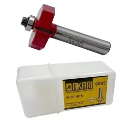 Akari 9095 8 mm Shank Red and Silver Metal Slot Bit, RB-51 (Pack of 100)-image-87