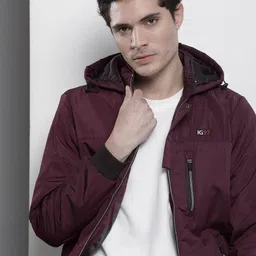 The Indian Garage Co Men Solid Bomber Jacket-picture-47