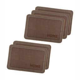 Aura 5-pcs Brown Printed Anti-SkidDoormats-29