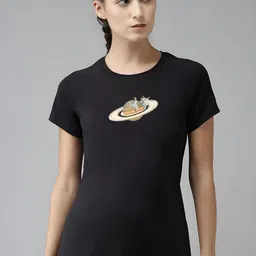 SZN Women Printed Round Neck T-shirt-picture-45