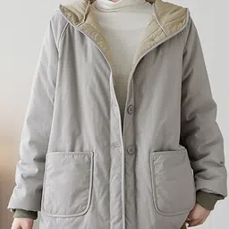 StyleCast x Revolte Women Double Collar Hooded Jacket-picture-57