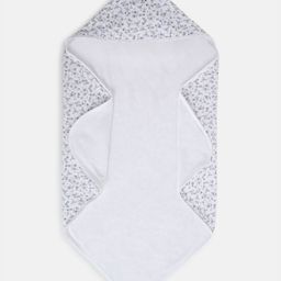 Chicco White & Purple Printed Pure Cotton 380 GSM Bath Towel-17