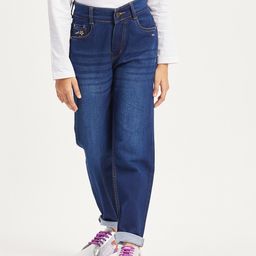 PURPLE UNITED KIDS Solid Button Down Jeans - Blue-image-91