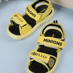 Kidsville Despicable Me Featuring Minions Printed Velcro Closure Sandals - Yellow-image-9