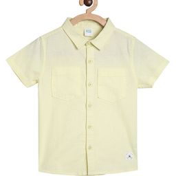 MINI KLUB Half Sleeves Solid Shirt - Yellow-picture-27