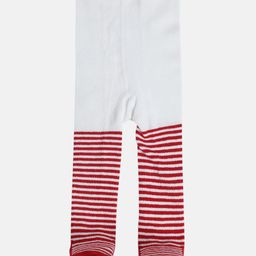 MINI KLUB Cotton Striped Stockings - White & Red-image-92