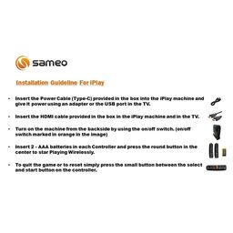 Sameo i Play 32 Bit Motion TV Video Game Console for Kids with 962 Built-in Games - Black image 4