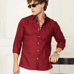 INVICTUS Men India Slim Fit Solid Button-Down Collar Cotton Casual Shirt-image-66