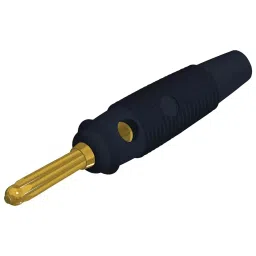 HIRSCHMANN CONN, BANANA, PLUG, 30A, SOLDER, BLK, 930727700-30
