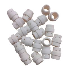 MBI Gas Diffuser White Color Ceramic Round Shape for 24 KD Welding Torch (Pack of 10) image 2