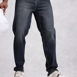 WROGN Men Slim Fit Mid-Rise Light Fade Stretchable Jeans-image-100