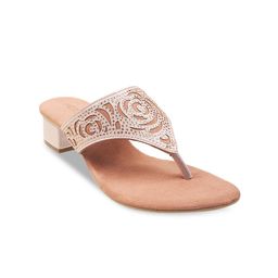 Metro Peach-Coloured Block Heels image 2