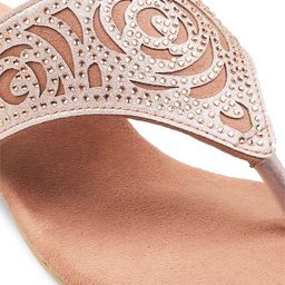Metro Peach-Coloured Block Heels image 5