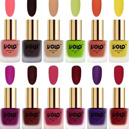 VOLO Set Of 12 Velvet Matte Nail Polish-8 ml Each-48