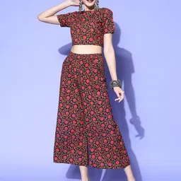 KALINI Floral Printed Top & Palazzos-image-39