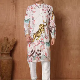 TRYBUY.IN Men Ethnic Kurta Set For Men Full Sleeves-image-27
