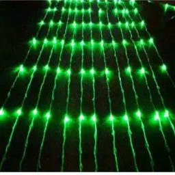 AK 3.05 x 2.44 m (10x8 Feet) 8 Function Green Waterfall Type Curtain String Light for Decoration, GRWF image 2