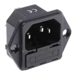 RS PRO C14 Panel Mount IEC Connector Male 10 A 250 V Fuse Size 5x20 mm, 8117213-image-32