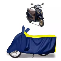 Auto Pearl Bike Cover for Honda Activa 6G (Yellow & Blue)-29