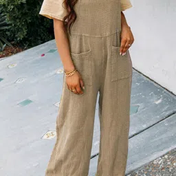 StyleCast Women Shoulder Straps Sleeveless Basic Jumpsuit-image-16