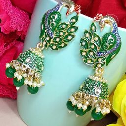 DIVASTRI Contemporary Jhumkas Earrings-image-75