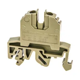 RS PRO Feed Through Terminal Block Beige Single-Level Screw Termination, 8725612 image 3