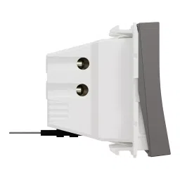 schneider electric Schneider DP Switch with Indicator Miluz ZeTa Warm Grey 32 Amp 2 Modules 2 Pole, MZSWI322MDP_WG image 4