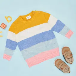 Pantaloons Baby Girls Striped Pullover-picture-30
