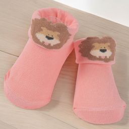 Yellow Bee Girls Patterned Cotton Ankle Length Anti-Slip Socks-image-7