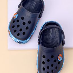 Neoz Clogs Car Applique - Navy Blue (Back Strap Buttons Colour May Vary)-picture-21