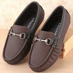 Pine Kids Slip On Formal Shoes - Brown-picture-7