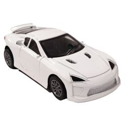 Bunie Realistic Small Size Die Cast Metal Car Pull Back Toy for Kids  White-2