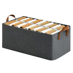 New Pinch Storage Organizer For kids Clothes with Handles & Metal Frame Foldable storage bag for Clothes Drawer Storage Organizer For Clothes (26Liter) pack of 1-18