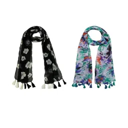 StoleVilla Floral Chiffon Stoles-picture-35