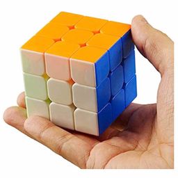New Pinch Combo Set of 2X2, 3X3, 5X5 High Speed Stickerless Magic Cube Puzzle - color may vary image 5