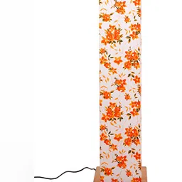 Devansh Orange & Beige Printed Rectangle FloorLamps image 2