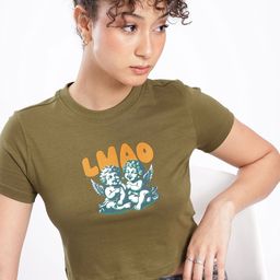 glitchez Cool Touch Graphic Printed Crop T-shirt-picture-3