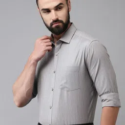 Park Avenue Solid Slim Fit Formal Shirt-image-44