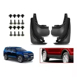 Auto Pearl Front and Rear Mud Guard For Tata Safari 2021 (Black) Set of 4 Pcs-6