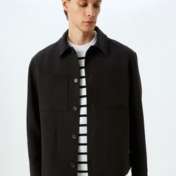 Koton Men Tailored Jacket with Embroidered-picture-12