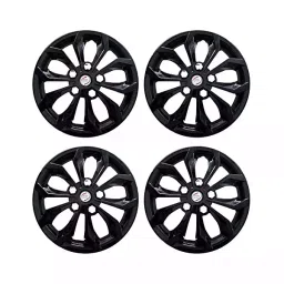 Auto Pearl Car Full Black Wheel Cover Caps 33.02 cm (13 Inch) Press Type Fitting for A Star-13