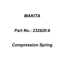 Makita Compression Spring Size 6 for HW001G, Part No 232820-6 (Pack of 200 Pcs)-13