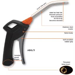 Groz ABG/3/1-4F/BSP AirBlowGuns (Noise 80 db)-image-21