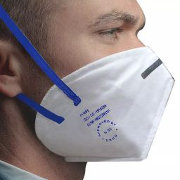 Oriley PI-N95 Face Mask with Breathing Valve and Nose Pin White OPN9512 (Pack of 10 Pcs) image 2