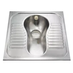 Jayna Neptune 630x595 mm Matt Finish Stainless Steel Lavatory Pan with Flushing, LP 06-image-84