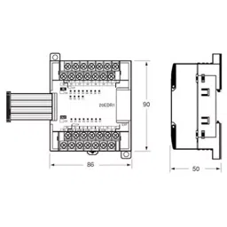 Omron Programmable Controller Temperature Sensor Unit, CP1W-TS002 image 1