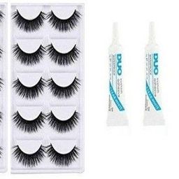 Lenon Set Of 13 Eyelash With Glue & Curler-87