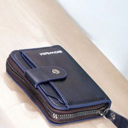 WATCHSTAR Men Zip Detail Leather Card Holder-picture-24