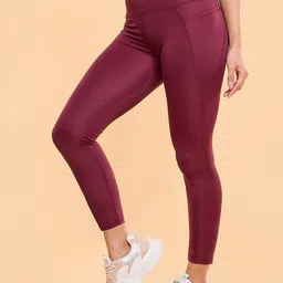 Enamor A605 Dry Fit High Waist Basic Workout Ankle Length Tights-image-24