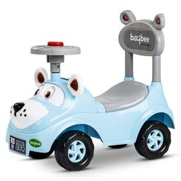 Baybee Manual Push Ride On Car With Steering Wheel & Music - Blue-15
